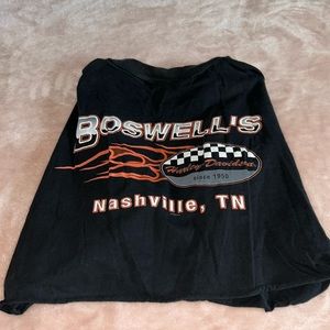 Harley Davidson cropped Tee